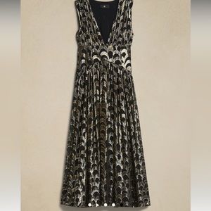 Banana Republic MALI SILK JACQUARD DRESS